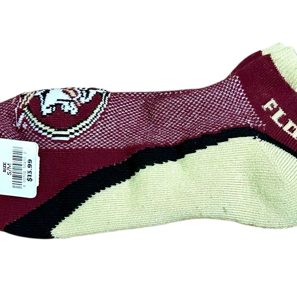 Florida State Maroon and Cream Ankle Socks